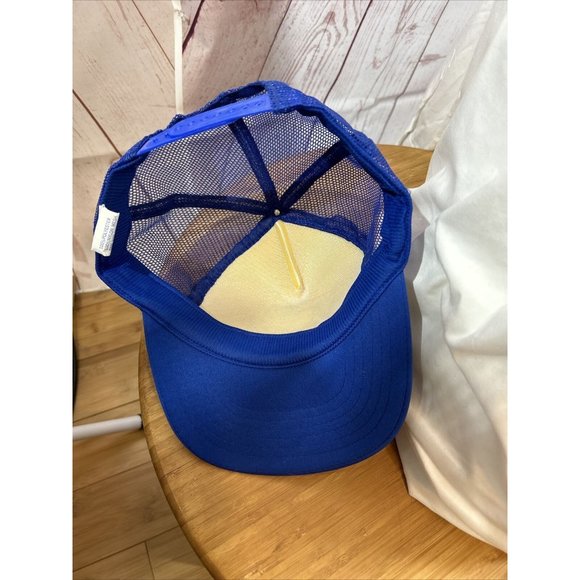 Vintage Kanley Australia Mesh Trucker Snapback Hat Cap Blue w/ Australian Flag - Picture 6 of 8